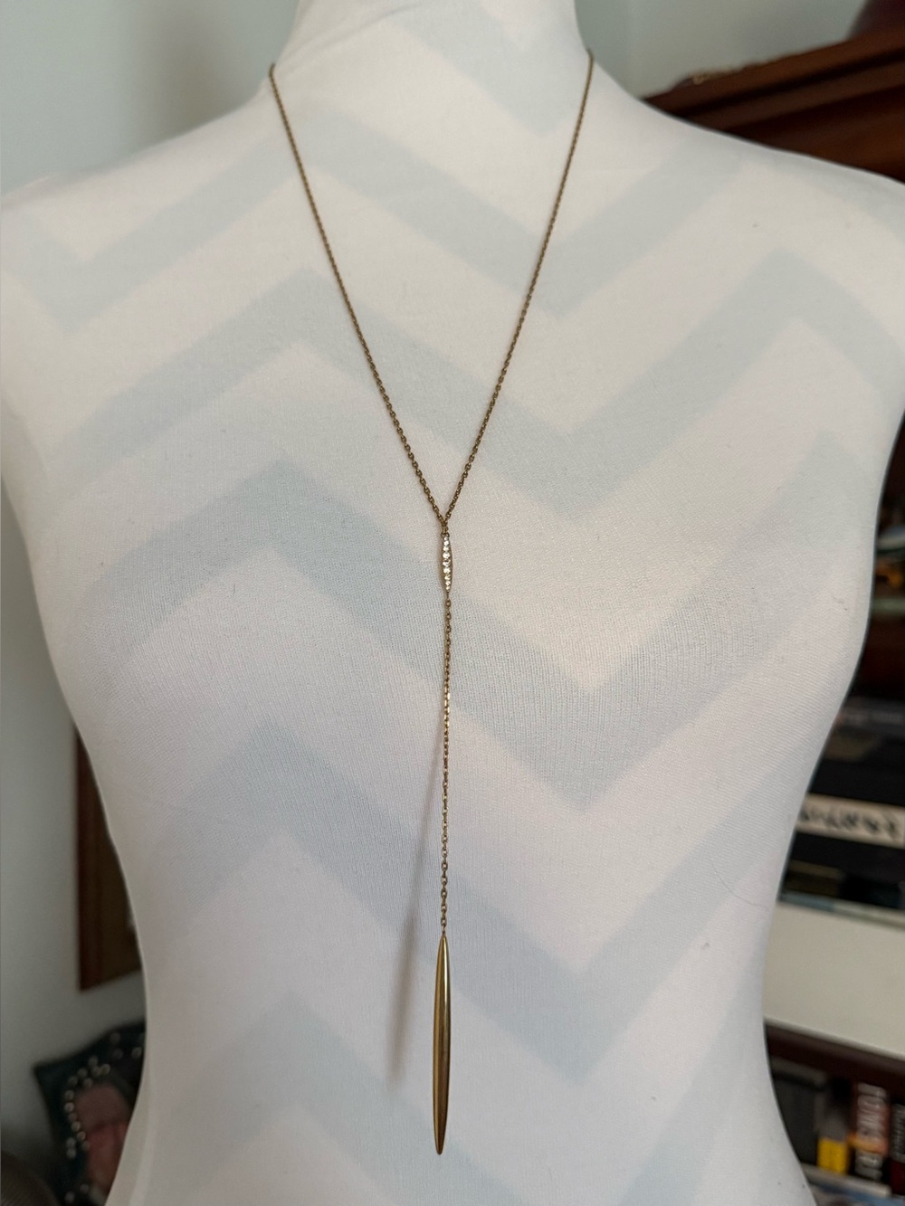 Michael Kors Gold-Tone Lariat-Style Y-Necklace.
